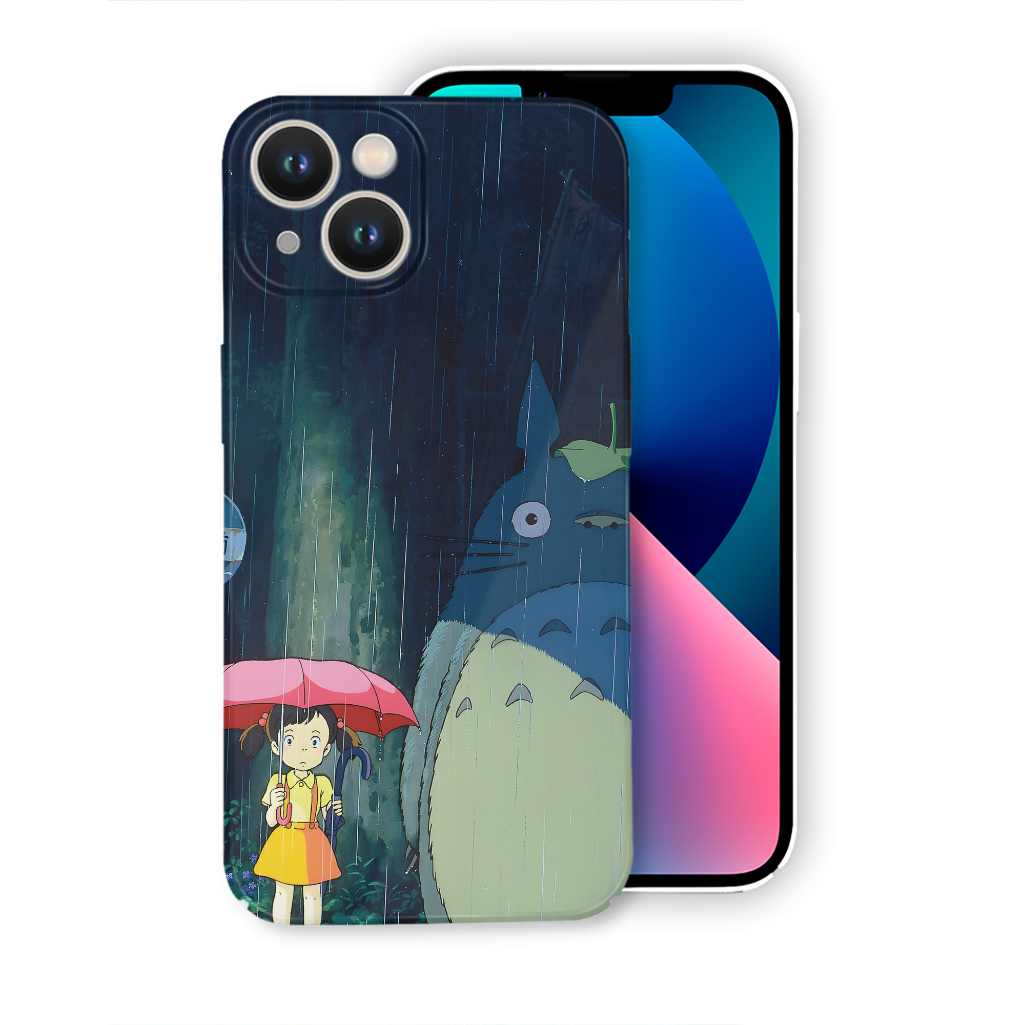 （画像用） となりのトトロ 草壁メイ 草壁サツキ My Neighbor Totoro Satsuki Kusakabe Mei Kusakabe 【iPhone 14シリーズ対応】ハードケース